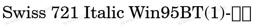 Swiss 721 Italic Win95BT(1)字体转换